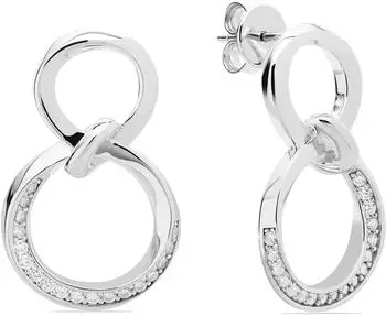 Jette Ohrh&auml;nger Damen 925er Silber rhodiniert mit Zirkonia (89207968)