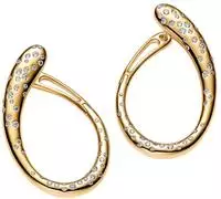 Pandora 264660C01 Ohrringe f&uuml;r Damen mit Steinen Besetzt Goldfarben