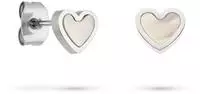 s.Oliver Paar Ohrstecker "Pearl Heart, Herz" mit Perlmutt