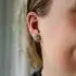 Julie Julsen Ohrstecker Blüte 925 Silber rhodiniert Zirkonia weiß (148220023)