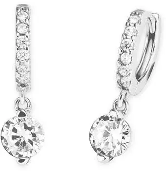 Amor Creolen Silber 925 mit Zirkonia, Damen (2023071)