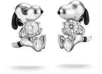 Thomas Sabo H2348-691-14 Damen-Ohrringe Ohrstecker Snoopy mit wei&szlig;en Zirkonia