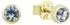Amor Ohrstecker Gelbgold 375 mit Aquamarin, Damen (2013590)