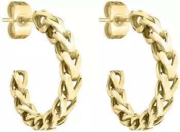 Liebeskind The Woven Ohrstecker Edelstahl, gold (LJ-1010-E-20)