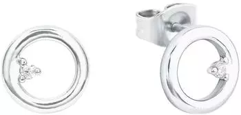 Amor Ohrstecker 2026260 Silber 925 mit Zirkonia, Damen, 8mm (2026260)