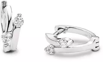 Amor Creolen Damen Sterling Silber 925 mit Zirkonia (9131617)