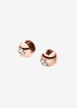 PURELEI Resonance Glow Creolen Zirkonia, ros&eacute;gold (25492-Earring-Resonance-Glow)