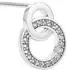 Tom Tailor Ohrstecker Infinity Kreise Silber 925 mit Zirkonia, Damen (2100574)