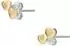 Fossil SUTTON Herzen Ohrstecker, Damen, gold/silber