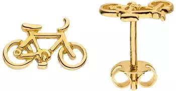 Schmuck Krone Ohrstecker Fahrrad 333 Gelbgold 6,2x9,4mm (25225)