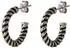 PURELEI Twirl Ohrringe Edelstahl schwarz/silber (32187221)