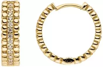 Schmuck Krone Creolen 333 Gelbgold 52 Zirkonia Ø 17,3mm (25290)