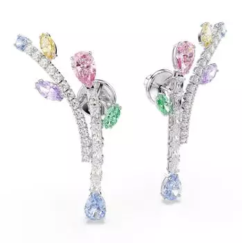Swarovski Ariana Grande x Swarovski Drop-Ohrhänger, verschiedene Schliffe, mehrfarbig, rhodiniert (5737426)