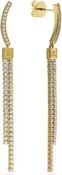 Jette Ohrhänger CASCADE gold/transparent (89233229)