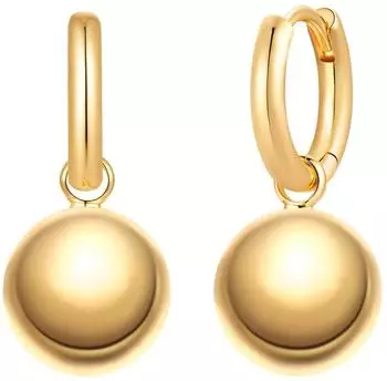 luluandjane Creolen Metall-Legierung, gelbgold, Damen