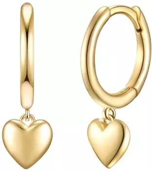 Glanzstücke München Creolen Herz Sterling Silber gelbgold, Damen (50083190)