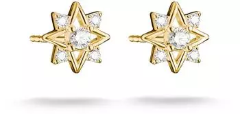 Thomas Sabo Ohrstecker Stern gelbgoldfarben mit Zirkonia (H2380-M01-14)