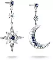 THOMAS SABO Paar Ohrh&auml;nger "Midnight Sky Ohrringe Silber" mit Zirkonia (synth.),