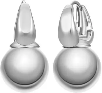 luluandjane Creolen aus Messing, silber, Damen