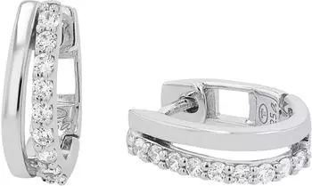 Tom Tailor Creolen Damen Sterling Silber 925 mit Zirkonia 15mm (2100565)