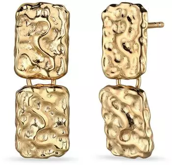 Elli Ohrstecker Rechteck gold, Damen, 925 Sterlingsilber (32200713)