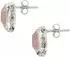Haze & Glory Ohrstecker Quadrat Quarz rosa 925 Sterlingsilber (16993926-13)
