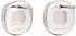 Haze & Glory Ohrstecker Quadrat Quarz rosa 925 Sterlingsilber (16993926-13)