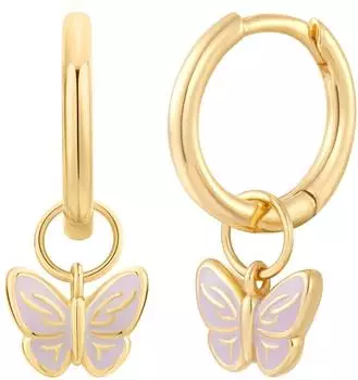 Glanzstücke München Creolen Schmetterling Sterling Silber gelbgold, Damen (50084074)