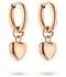 Tamaris Tiny Steel Heart Creolen Edelstahl, rosegold (TJ-0839-E-19)