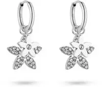Paar Creolen TAMARIS "Edelstahl Schmuck mit abnehmbaren Bl&uuml;ten-Einh&auml;ngern...