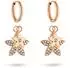 Tamaris The new Glitter Flower Creolen, Edelstahl, roségold (TJ-0850-E-27)