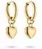 Tamaris Creolen Tiny Steel Heart Edelstahl, gold (TJ-0838-E-19)