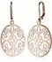Elli Ohrhänger Ornament Blume Orientalisch Oval, Sterling Silber 925, rosegold, Damen (0301162715)