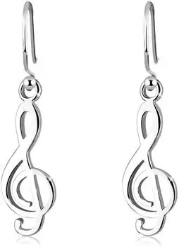 Elli Ohrringe Notenschl&uuml;ssel Musik filigran 925 Silber (0302851913)