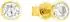 Amor Ohrstecker 4,5mm Silber 925 gelbgoldfarben mit Zirkonia (53210140-0)