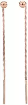 Elli Ohrh&auml;nger Geo Kugel Durchzieher, 925 Silber, rosegold (302530618)