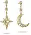 Thomas Sabo Ohrringe Mond und Stern Zirkonia, vergoldet (H2379-M01-14)