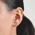 Thomas Sabo Creolen wellenförmig, gelbgold, weißer Zirkonia (CR775-M01-14)