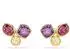 Swarovski Imber Ohrstecker, verschiedene Schliffe, mehrfarbig, 18K vergoldet (5760019)