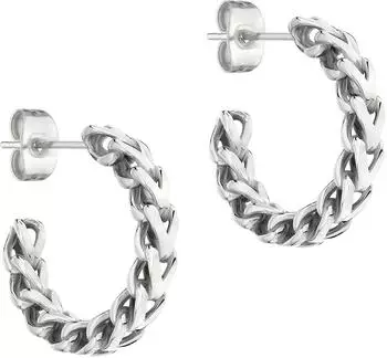 Liebeskind The Woven Ohrstecker Edelstahl, silber (LJ-1009-E-20)
