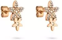 Tamaris Paar Ohrstecker "Schmuck Geschenk Edelstahl Bl&uuml;ten-Ohrstecker Glitter