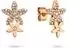 Tamaris The new Glitter Flower Ohrstecker, Edelstahl, roségold (TJ-0853-E-16)