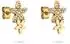 Tamaris The new Glitter Flower Ohrstecker, Edelstahl, gold (TJ-0852-E-16)
