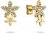 Tamaris The new Glitter Flower Ohrstecker, Edelstahl, gold (TJ-0852-E-16)