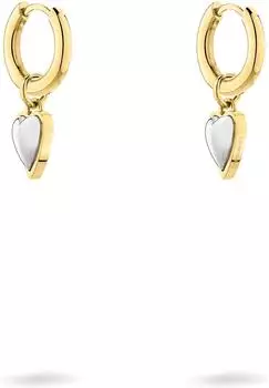 Liebeskind Mini Metal Heart Creolen mit Herz-Anh&auml;nger, gelbgold (LJ-1896-E-23)