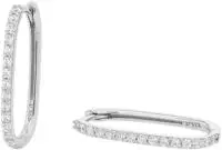 TOM TAILOR Paar Creolen "Schmuck Geschenk Silber 925" mit Zirkonia (synth.)
