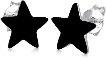 Elli Ohrstecker Stern Astro Trend Filigran 925 Silber schwarz Damen (35674860-0)