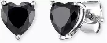 Engelsrufer Ohrstecker Shiny Heart Zirkonia schwarz (ERE-SHINYHEART-ZB)