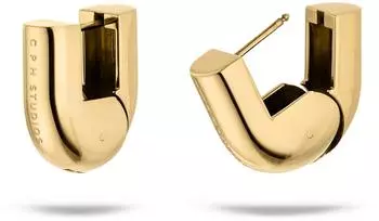 COPENHAGEN Organics Ohrh&auml;nger Edelstahl, gold