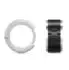 Police Edge & Huggie Creolen Herren, Edelstahl, schwarz-silber